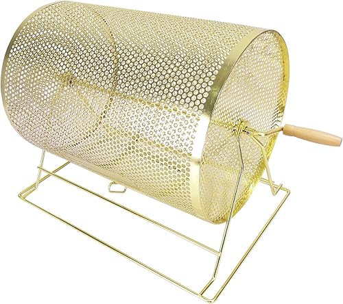Miniatura 7 de FixtureDisplays® Tambor de rifa de metal, vaso de sorteo de la suerte, hilandero de lotería para puerta de fiesta, tambor de 12 pulgadas de