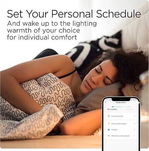 Miniatura 7 de JONATHAN Y BLB2000A-SET2 Bombilla inteligente A19 regulable, LED que cambia de color regulable, Alexa, compatible con Google Home Assistant, no