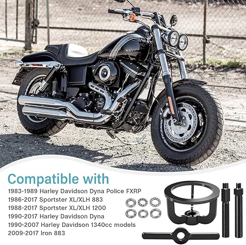 Miniatura 2 de Compresor de Resorte de Embrague Herramienta de Compresión Repuesto para Harley Davidson Softail Touring Sportster XL XLH 883 1200 Dyna Buell