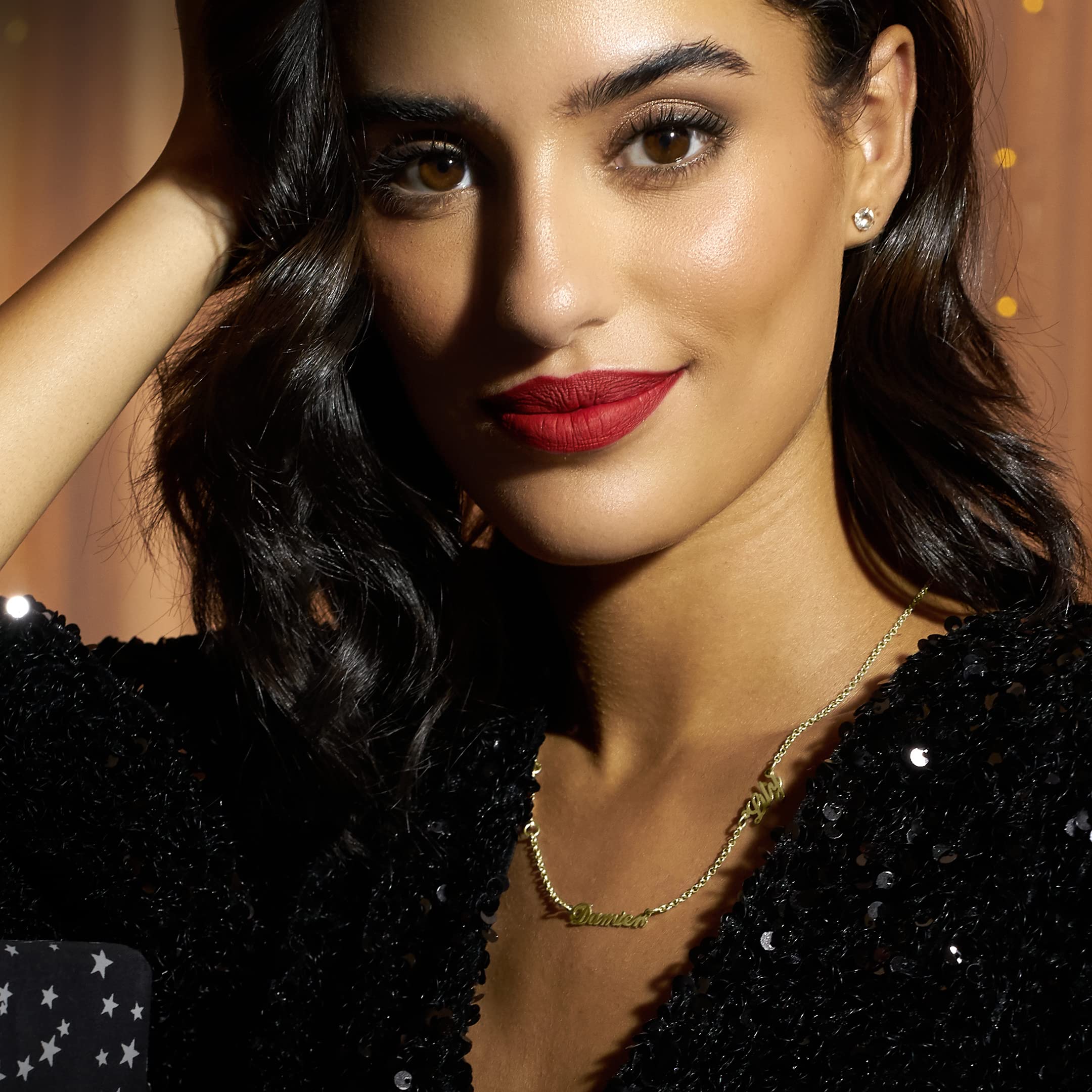 MYKA - Collar Personalizado con Nombres Múltiples en Plata de Ley .925 - Regalos para Mamá, Regalo para Mujer