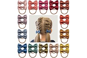Cherssy Boutique Girl Baby Hair Bow Ties 28-Pcs