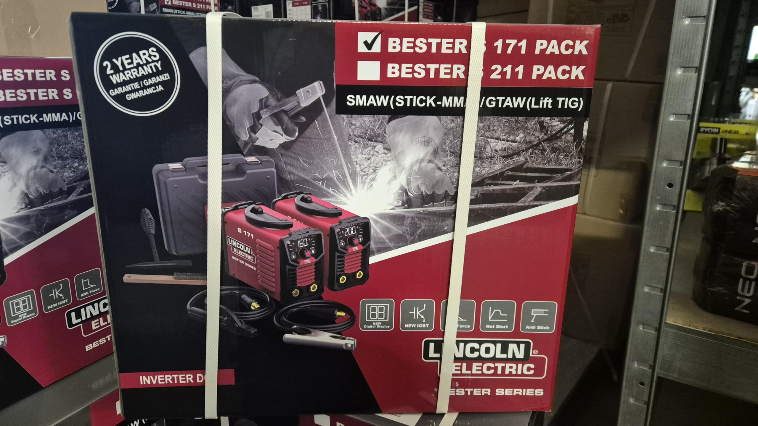 Spawarka inwertorowa MMA Lincoln Electric Bester S 171 w walizce