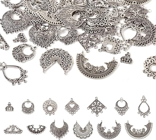 Pandahall - Colgantes de araña de aleación tibetana para hacer joyas y collares