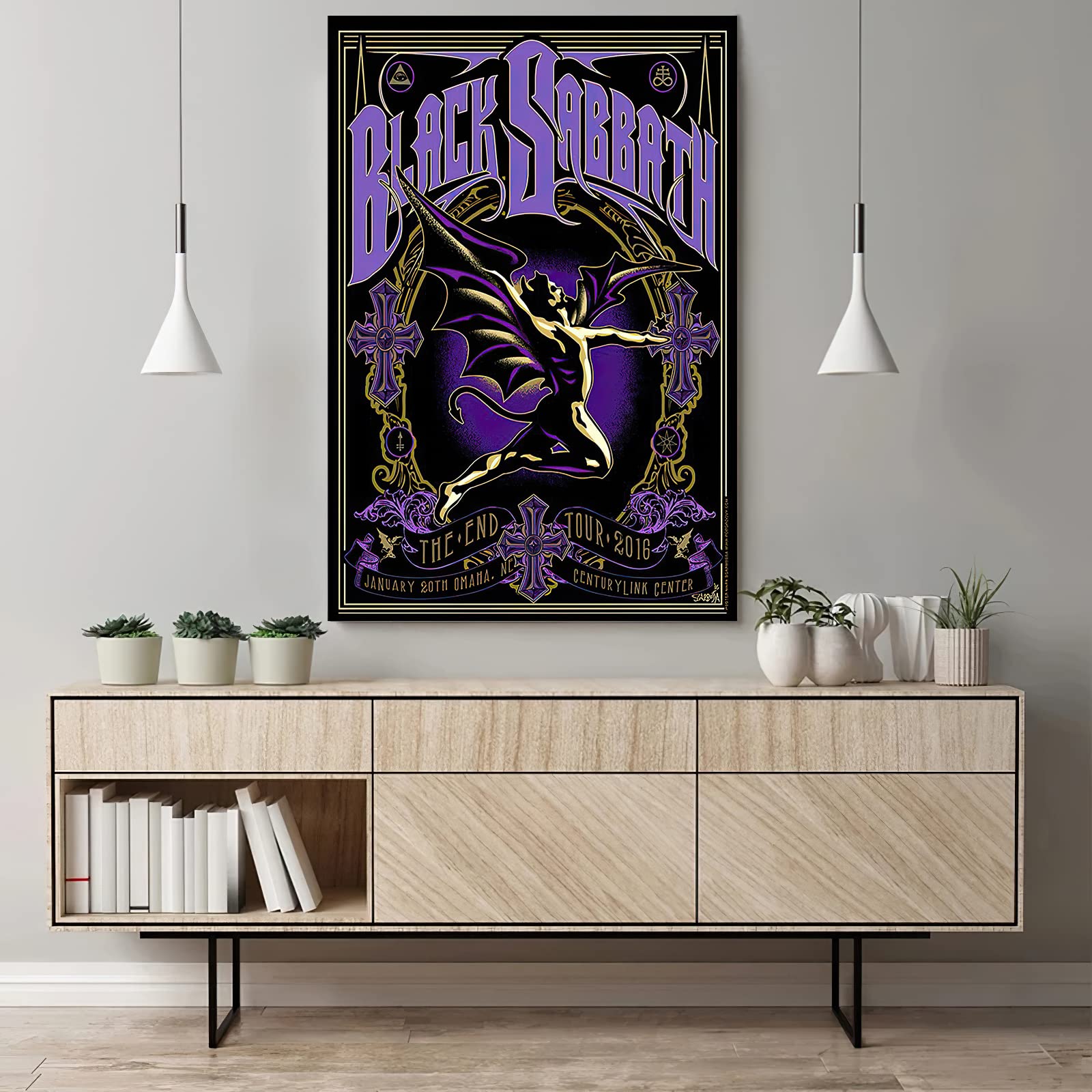 Black Sabbath Poster - Leinwand Druck, 20x30 Cm