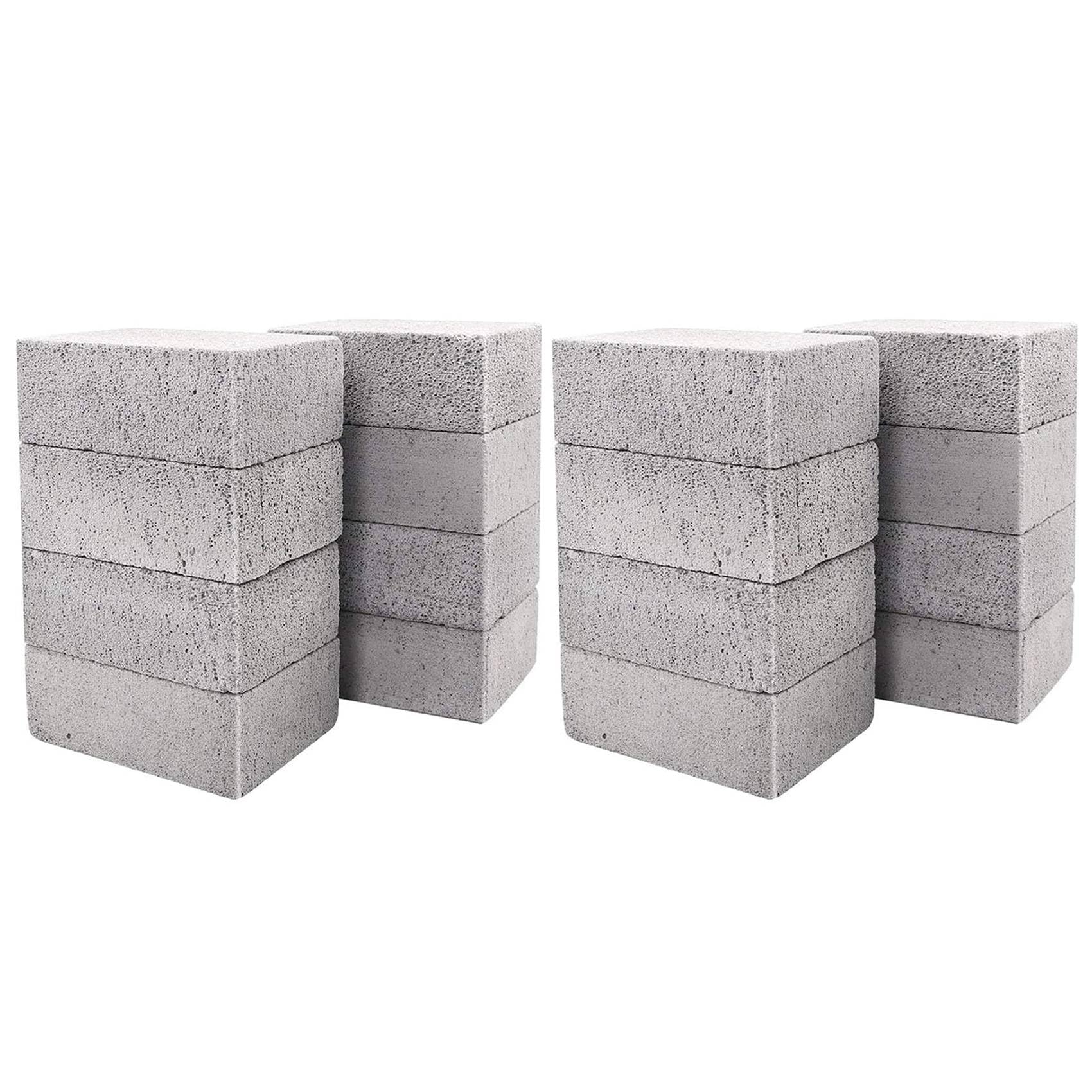 Hndhbfgrt 16 Pack Grill Griddle Cleaning Brick Block Pumice Stones for Removing BBQ Grills, Racks, Flat Top Cookers, Pool
