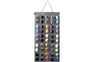 Wall-Mounted Eyeglass Organizer with 25 Slots for Effortless Multi-Glasses Storage, the Ultimate...