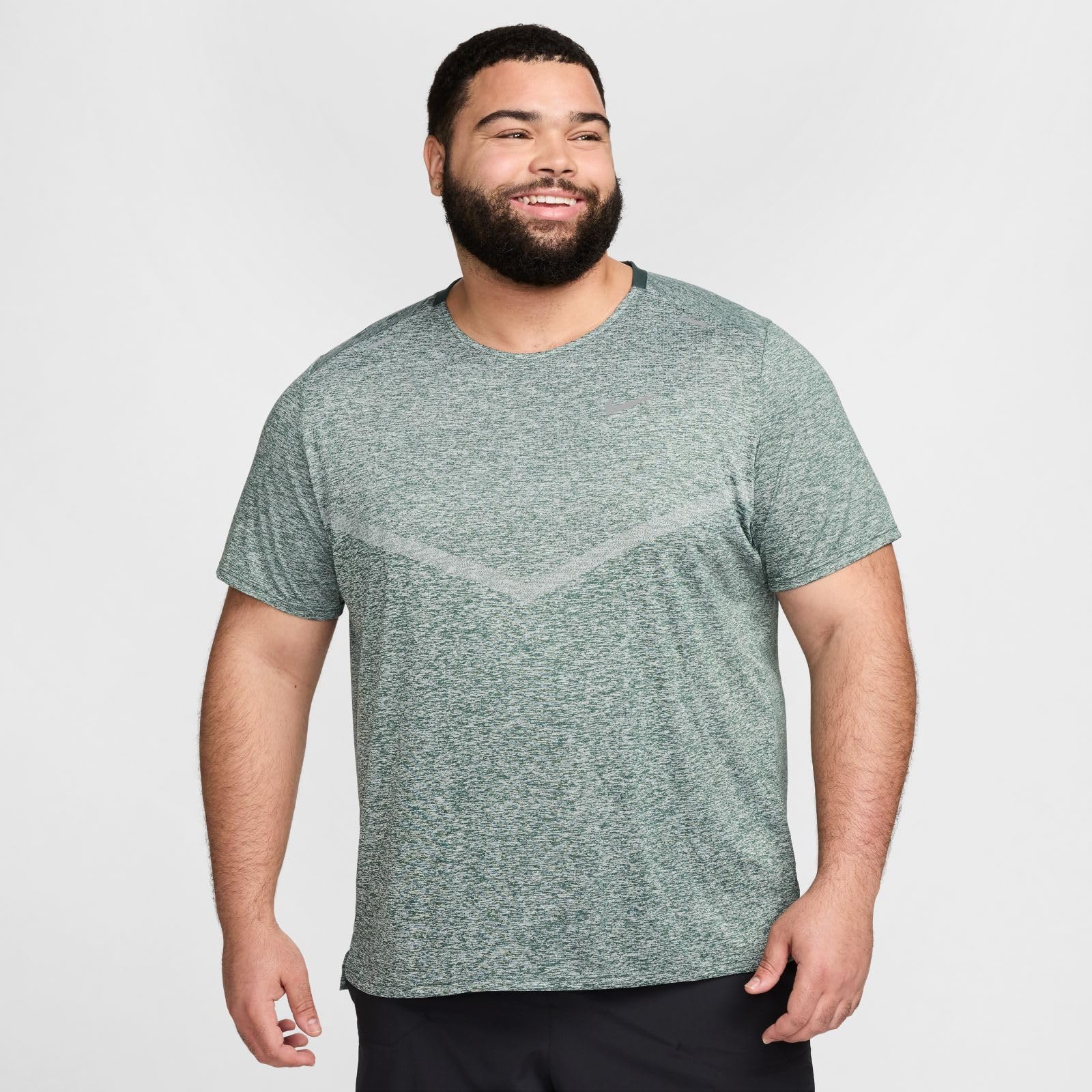 Nike Męskie Df Rise 365 Ss Koszula Vintage Green/Htr/Reflective S XXL