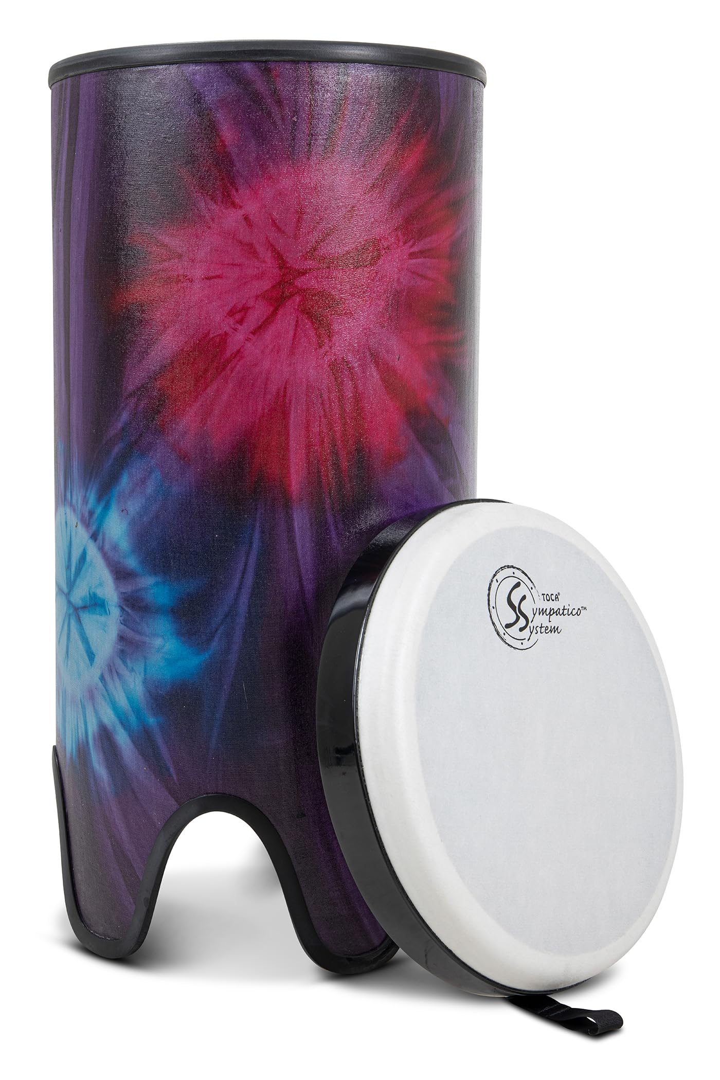 Toca Nesting Drums Freestyle II Tubadora 12 "x 24" Woodstock Purple TSSTB-12WP-FT, Kente Cloth, 12" x 24"