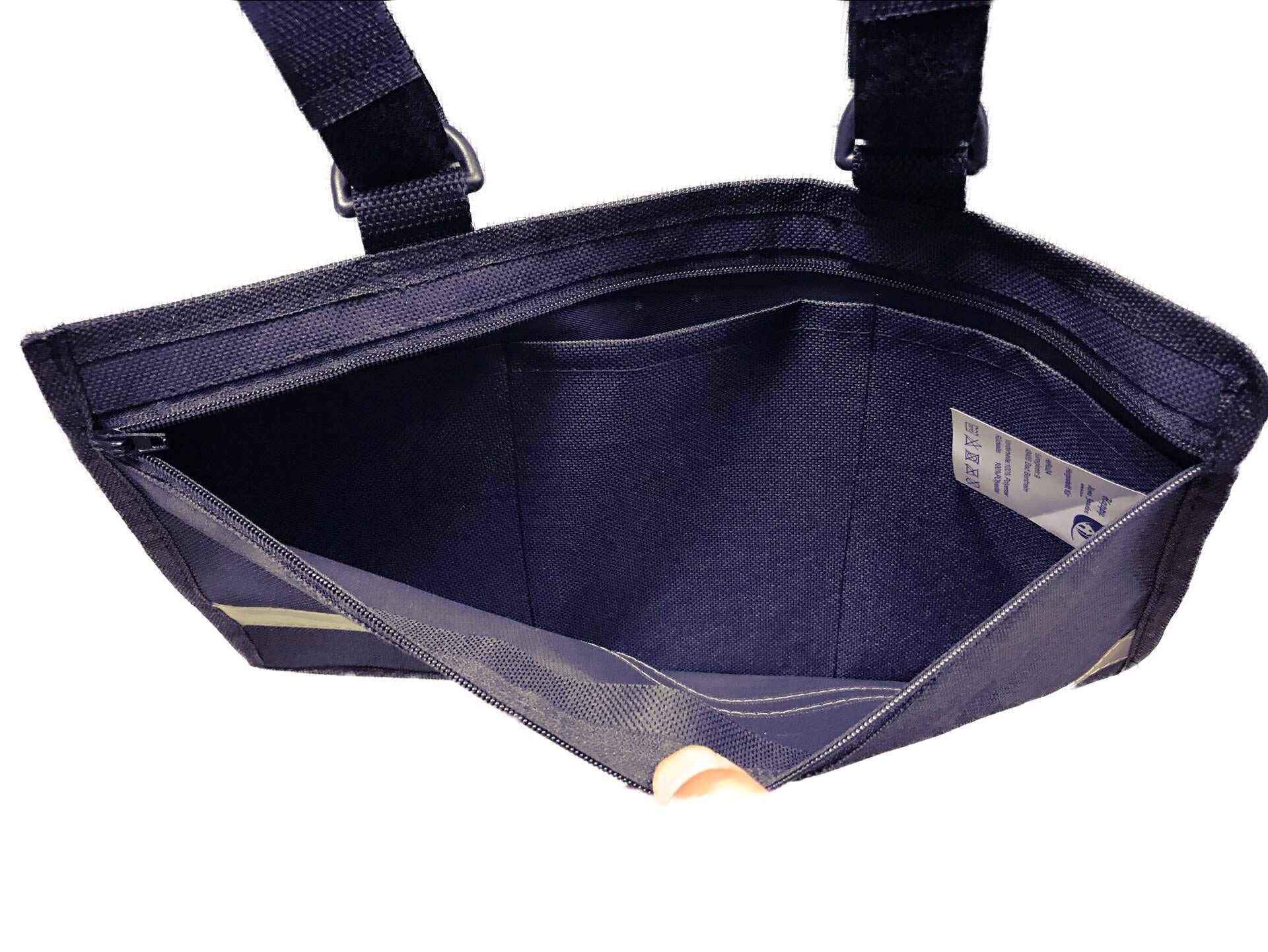 Saco térmico para silla de ruedas (forro de piel sintética, incluye bolsillo lateral), color azul