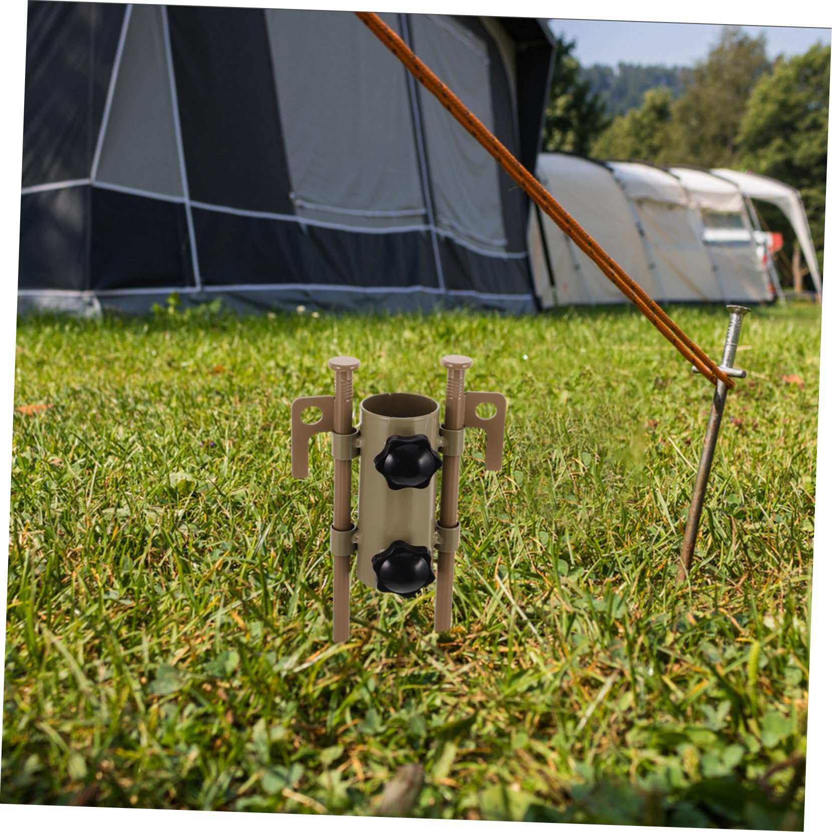 UPKOCH Verstellbare Zeltstangenhalter Aus Robustem Aluminium 6 Stück Camping Zubehör Mit Heringen Und Hammer Halter Für Zeltdach Stabilität Bei Outdoor Zelten Und Pavillons
