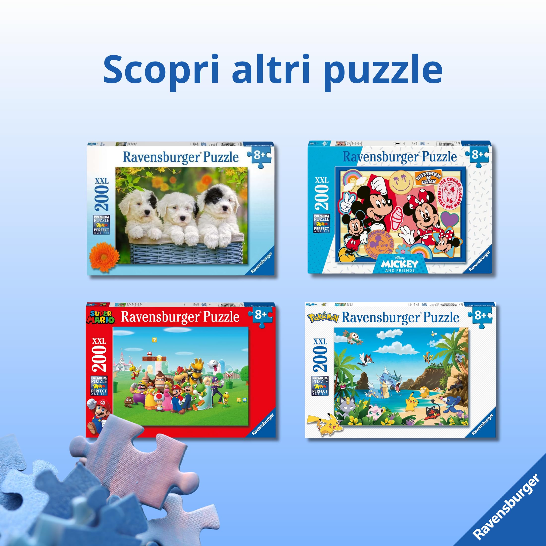 Ravensburger - Puzzle XXL Scoperta Subacquea | Puzzle 8 Anni In Su | Puzzle Bambini Da 200 Pezzi In Regalo | Regalo Bambino 8 Anni 49 X 36 Cm | Puzzles Ravensburger