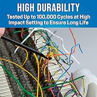 Vista 24 de Jonard Tools EPD-91461, herramienta de punchdown manual con 2 cuchillas de acero 66 y 110 para bloques de punchdown