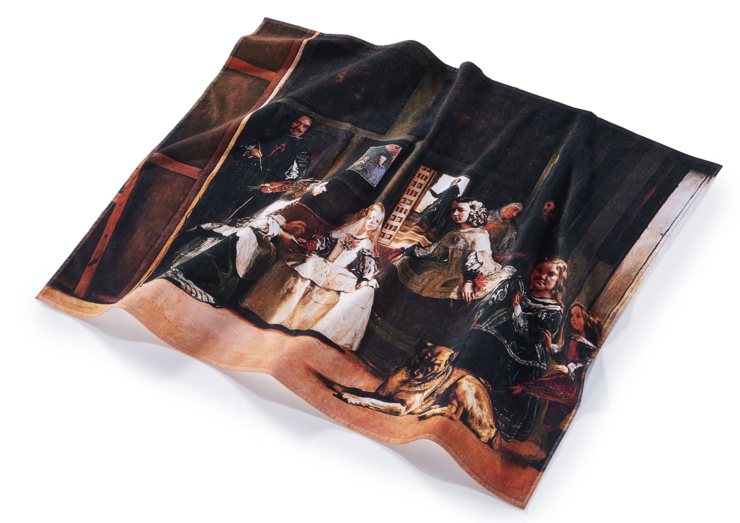 Musearta BT-DV-LM-V424221 Unisex Beach Towel with Artist Diego Velázquez Las Meninas Motif Cotton 120 x 150 cm