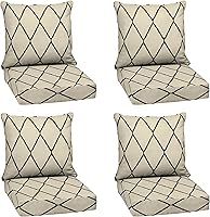 Vista 89 de Arden Selections Juego de cojines profundos para exteriores, 24 x 24 pulgadas, resistente al clima, a prueba de lluvia, resistente a la decoloración