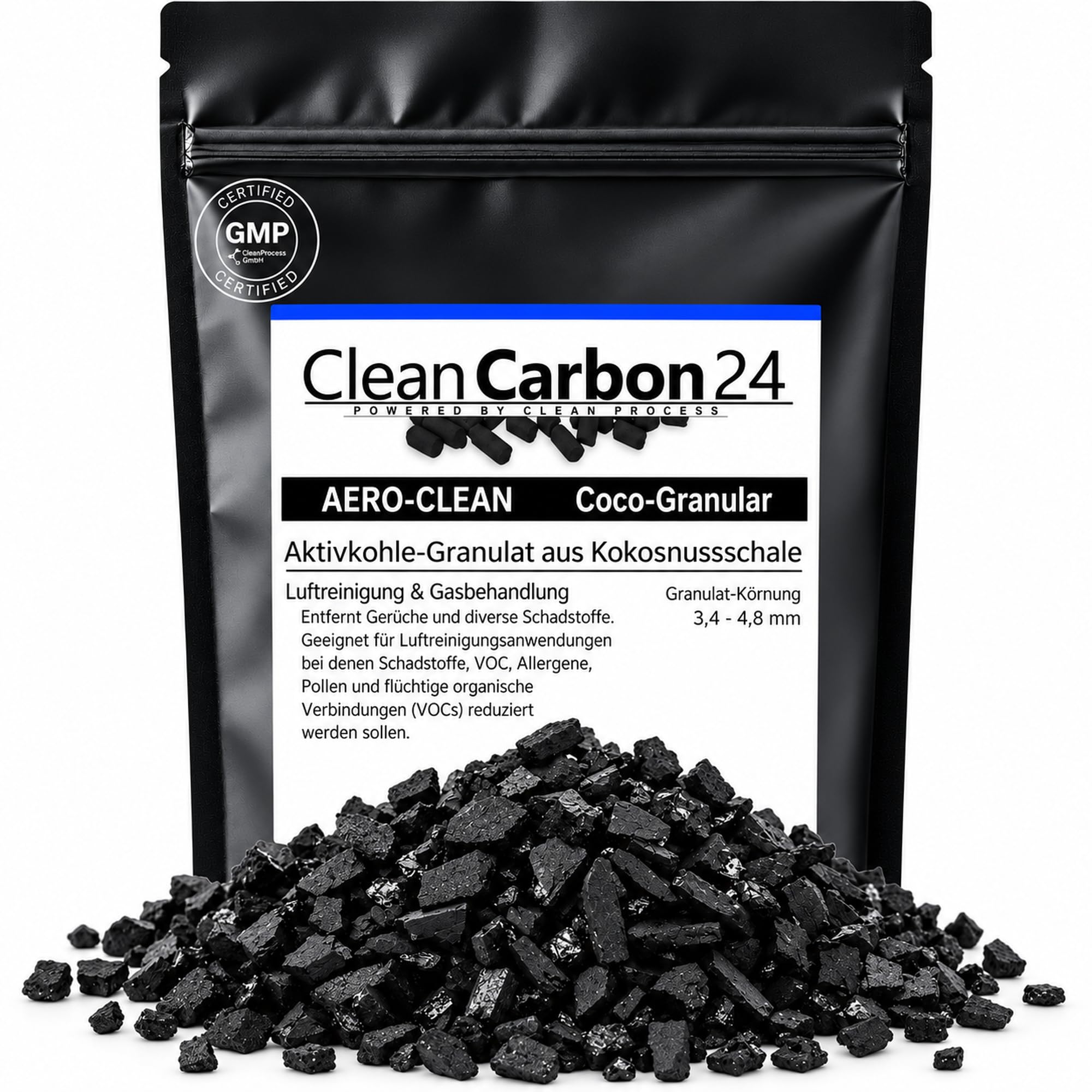 CC24 AERO-CLEAN Aktivkohle-Granulat, 10L | 5Kg