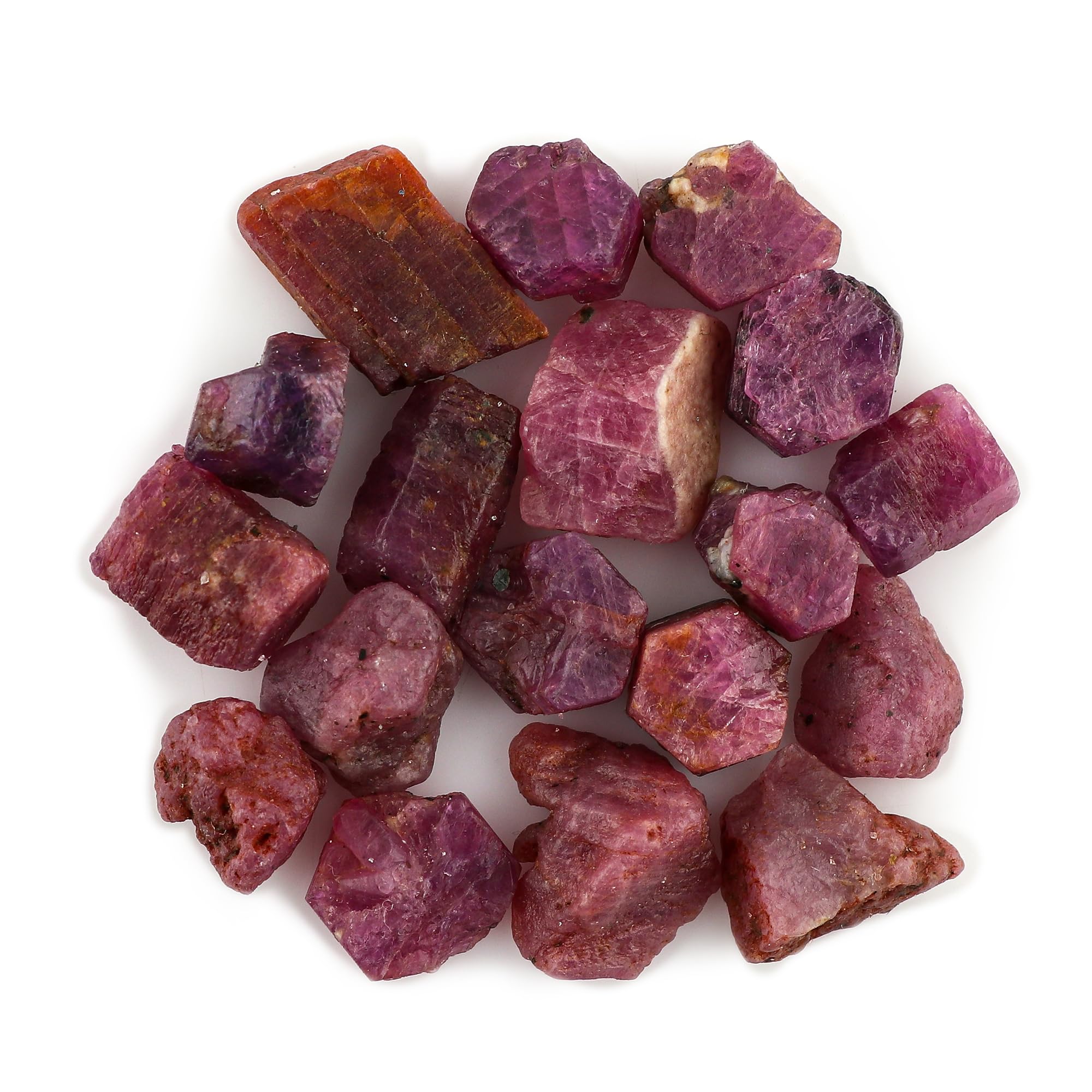 50 carats Raw Ruby Rough Gemstone, Natural Crystals, Energy Healing Stones, Wholesale Bulk Lot, Jewelry Making Stones Supply, Gift Stone, 10 to 15mm, 4 to 6pcs