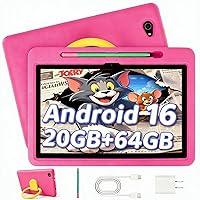 Laptok Tablet Bambini 10 Pollici Android 16 Tablet, 20GB RAM 1TB TF