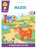 School Zone Mazes Workbook: 32 Pages, Preschool, Kindergarten, Maze Puzzles, Wide Paths, Colorful Pictures, Problem-Solving, Ages 3 to 5 (Get Ready! Book Series)