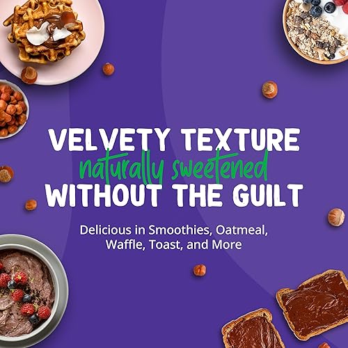 Miniatura 5 de Pyure Chocolate orgánico avellana para untar | 90% menos azúcar | 1 aperitivo neto de carbohidratos keto | Sin aceite de palma, sin gluten, sin