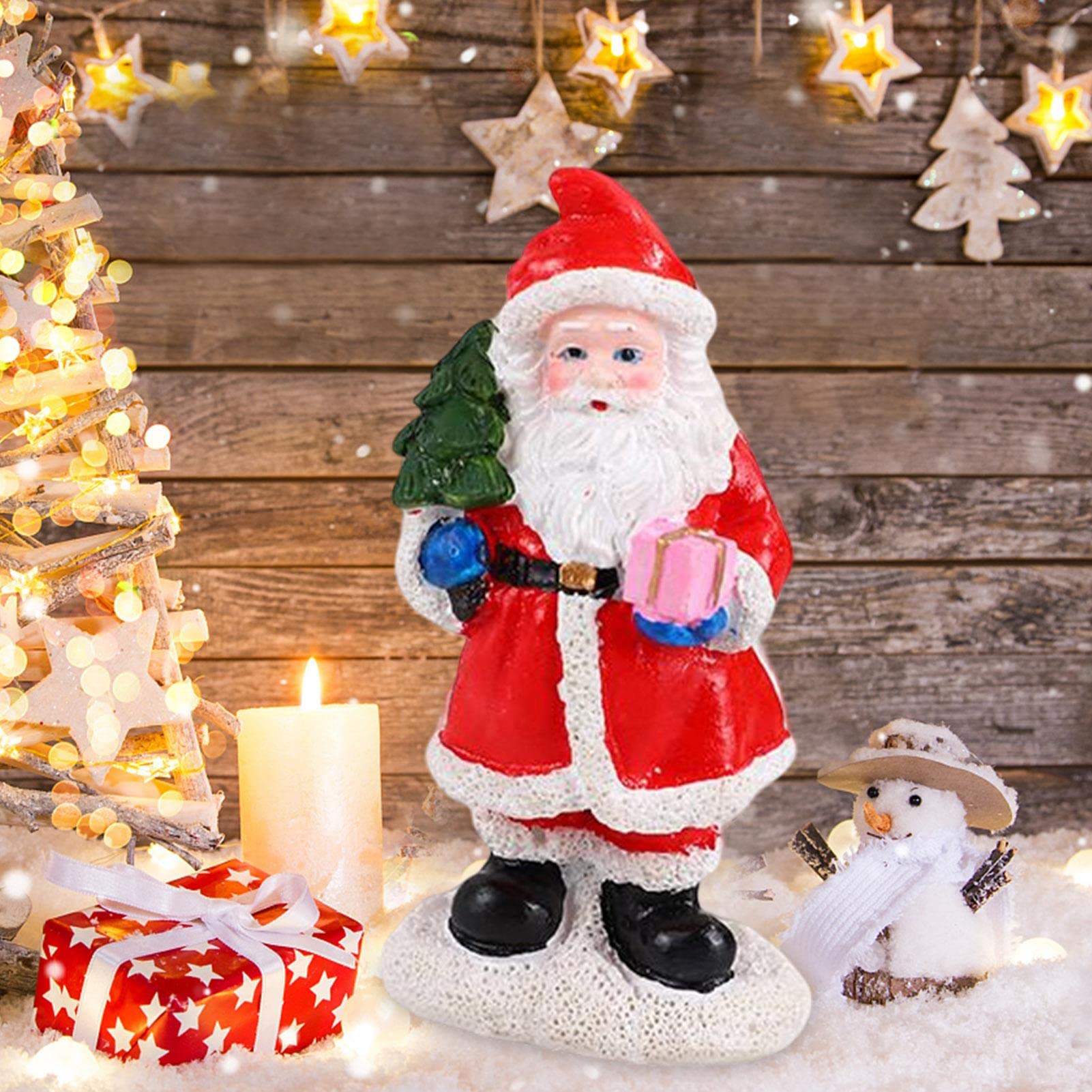 大きなサンタクロース クリスマス置物 ２体 Amazon.co.jp: 2 サンタの置物 - ミニチュア サンタ クロースの置物