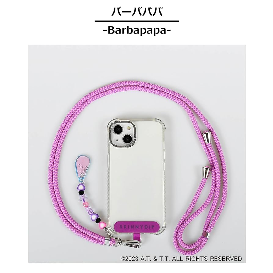 新品 MezzoPiano × SKINNYDIP + ロープストラップ ショルダーロープストラップ マルチカラースクイグル | すべての