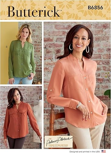 Miniatura 1 de Butterick Misses' Top - Kit de patrón de costura superior, código B6856, tallas 16-18-20-22-24, multicolor