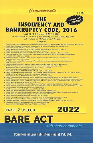 Commercial's The Insolvency And Bankruptcy Code , 2016 - 2022/edition