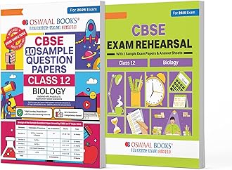 Oswaal CBSE Sample Question Papers & Exam Rehearsal Class 12 Biology (Set of 2 Books) For 2025 Board Exam