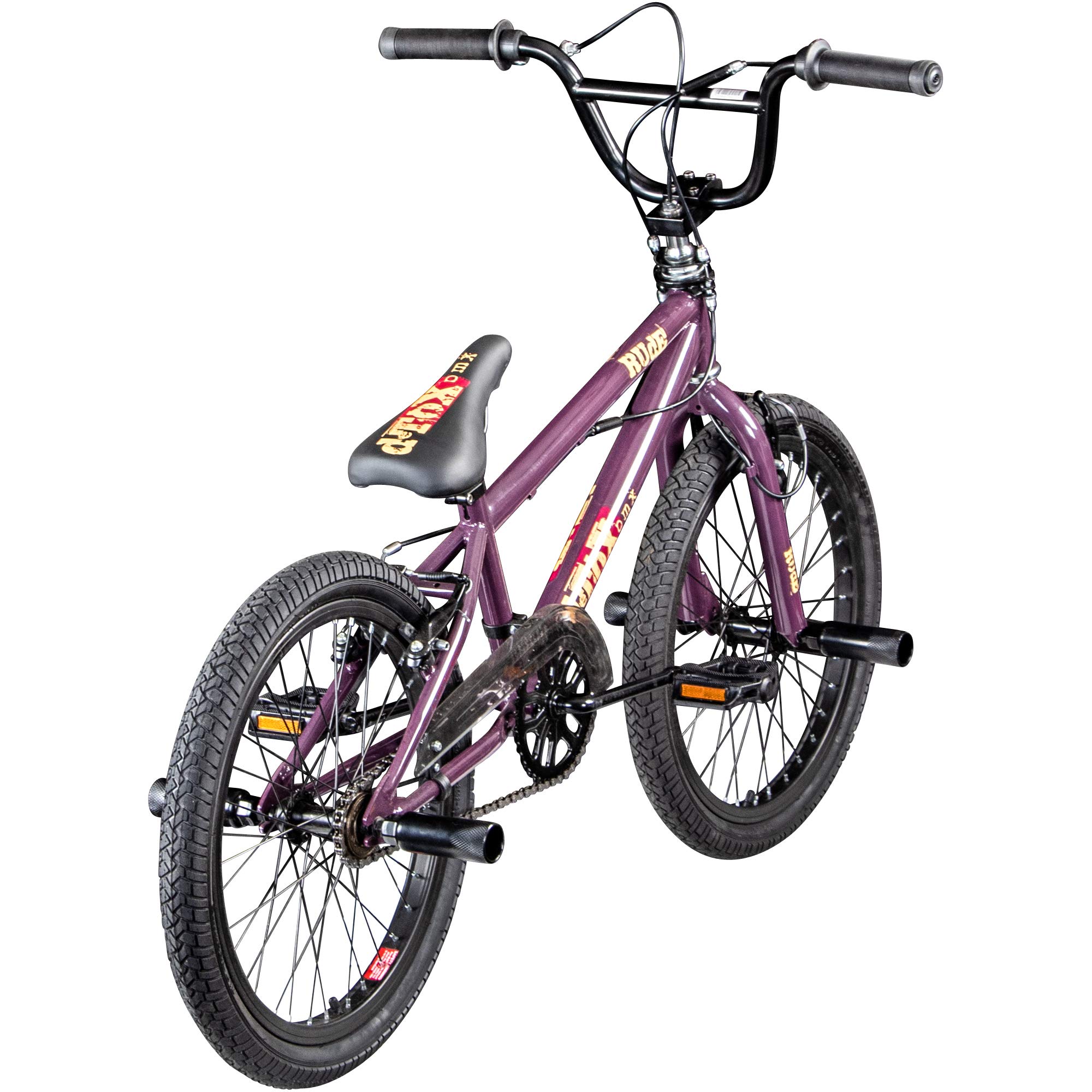 deTOX Rude BMX 20 Zoll BMX Fahrrad Bike Jungen Kinderfahrrad Kinder BMX-Räder mit Rotor Rad Dirt Freestyle mit Pegs Singlespeed ab 140 cm