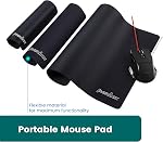 Perixx DX-1000L, Pad de souris de jeu - 12,60"x10,60 "x0,08" Dimension - Base en caoutchouc antidérapante - Tissage texturé traité spécial