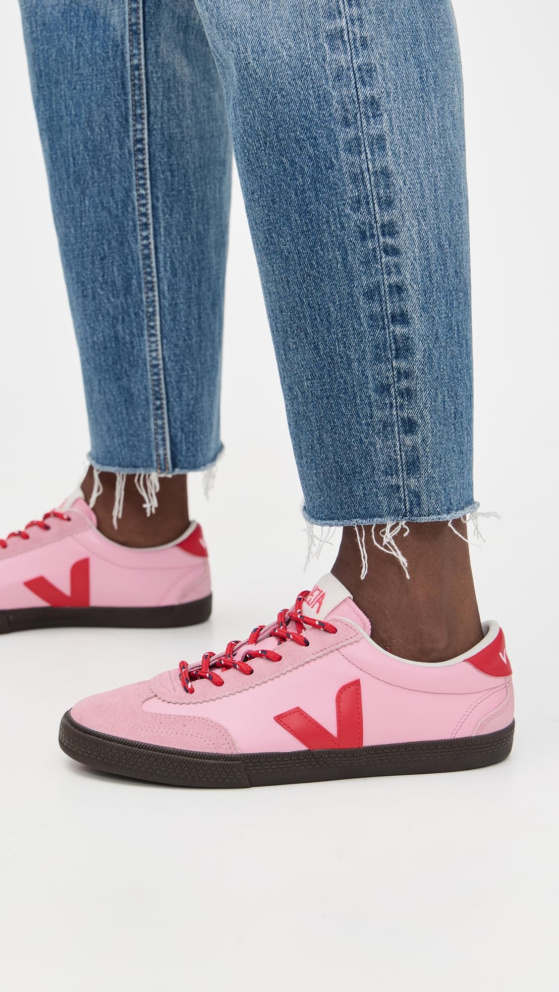 VEJA Volley, Zapatillas Hombre^Mujer, Rouge (Burgundy Rose Fluo), 37