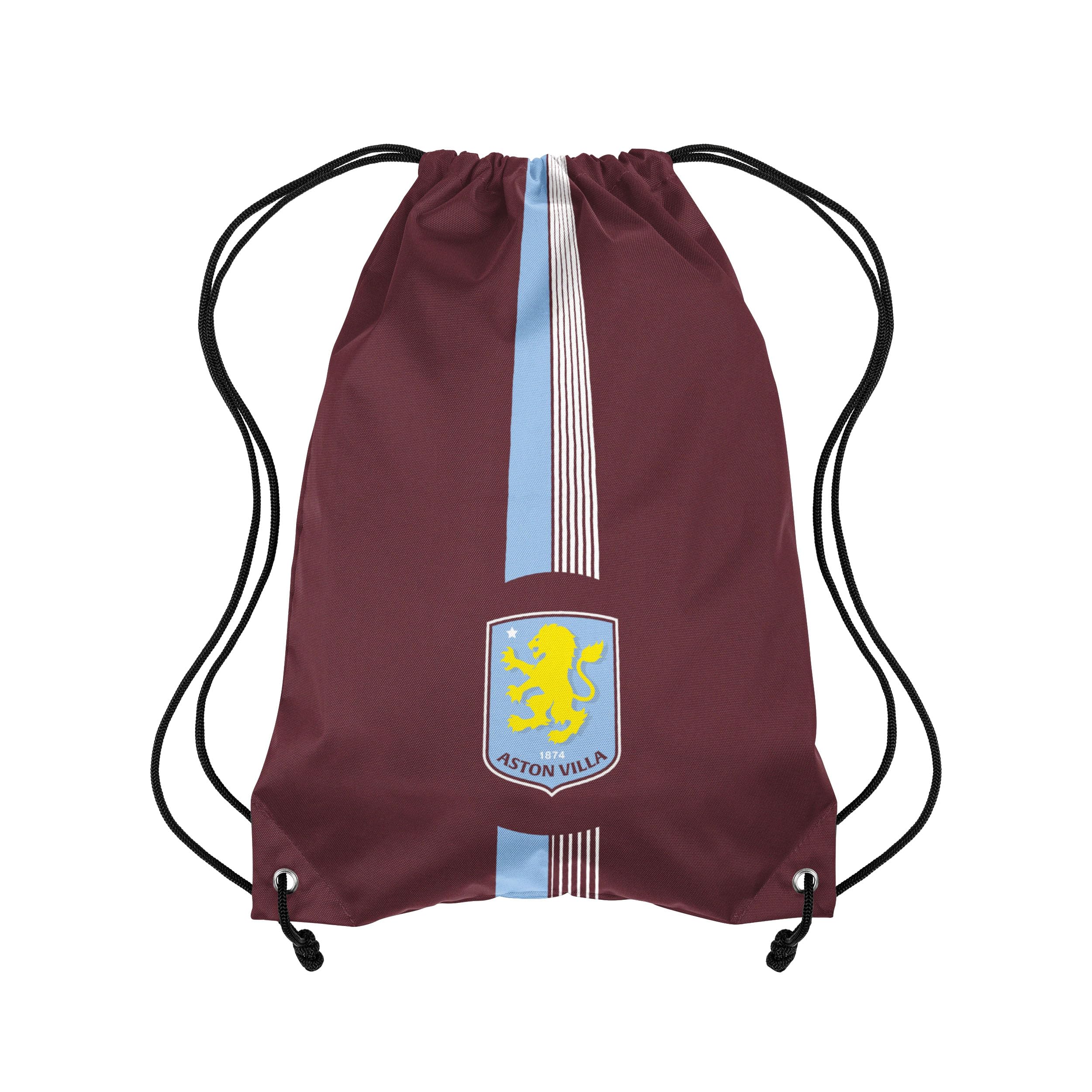 FOCO Officially Licensed Ultra Action Drawstring Football Bag (Aston Villa FC)
