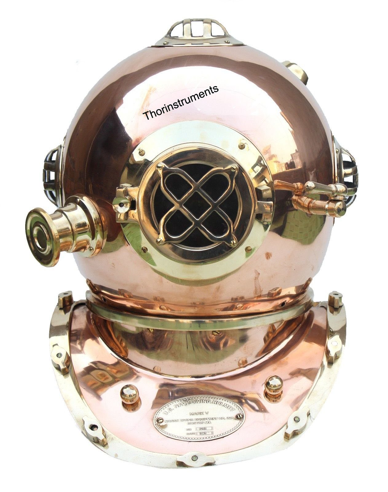 Vintage Solid Brass Copper Diving Helmet US Navy Mark V Diving Helmets Rustic Vintage Home Decor Gifts