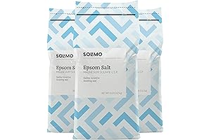 Amazon Brand - Solimo Epsom Salt Soak, Magnesium Sulfate USP, Unscented, 50 Pounds in Bulk