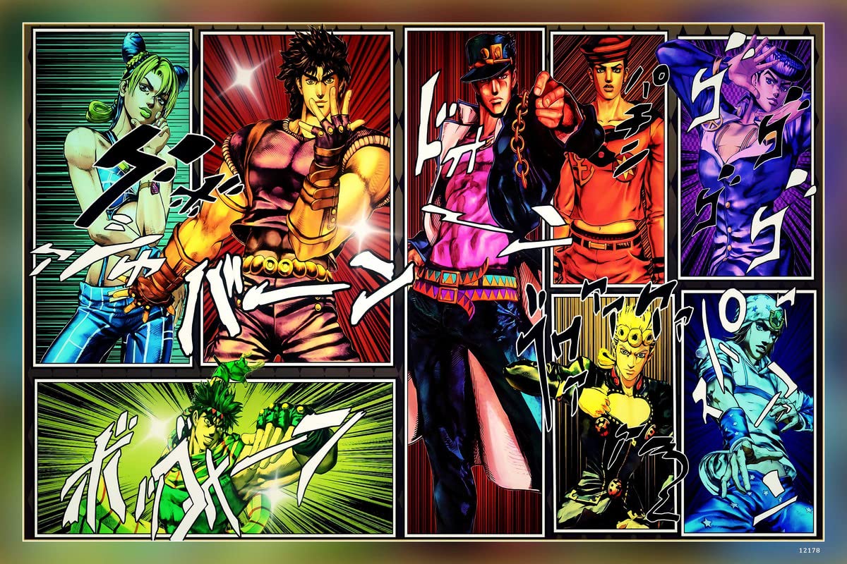 Poster Best Jojo S Bizarre Adventure Jotaro Kujo Jonathan Joestar