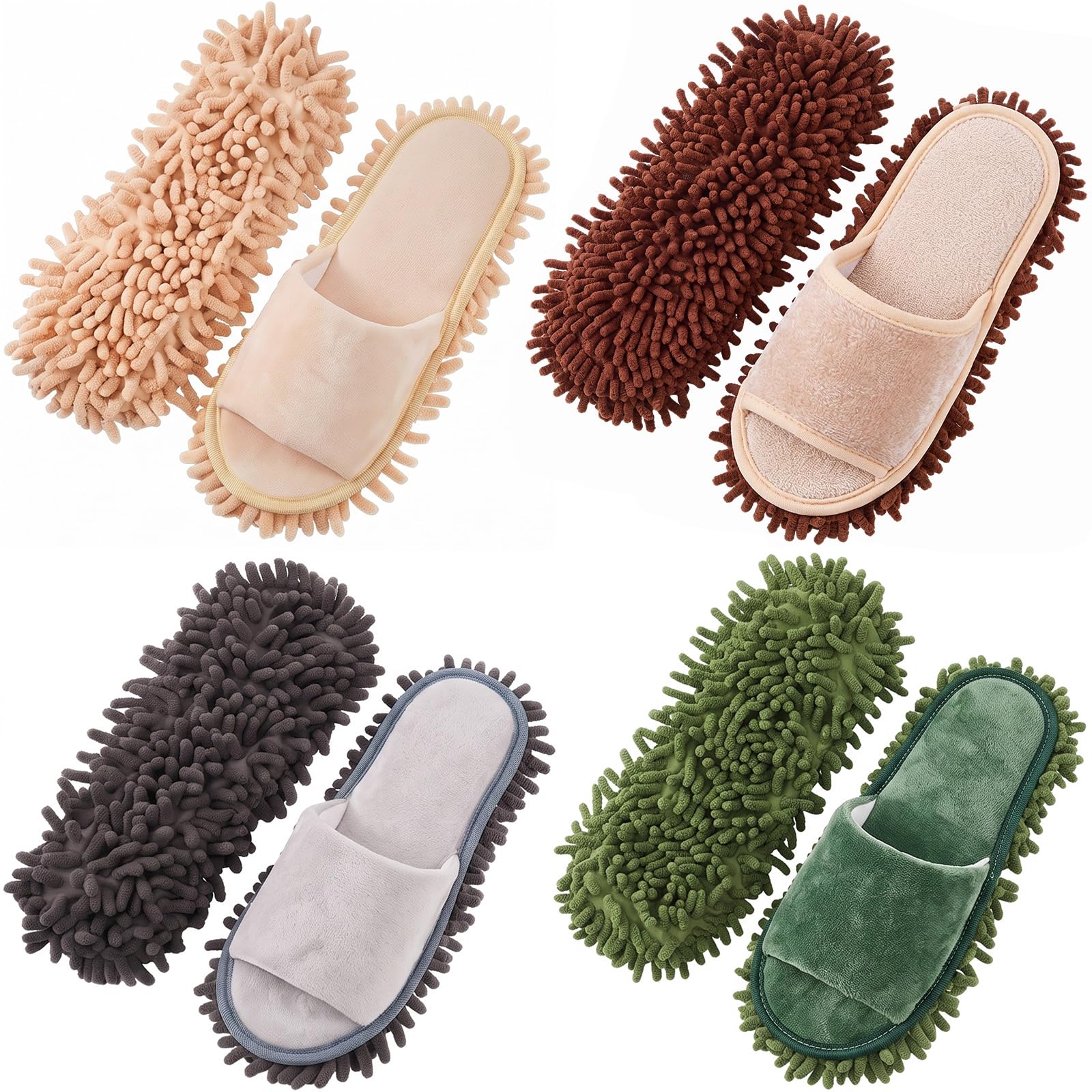 Jecery Microfiber Clean Mop Slipper