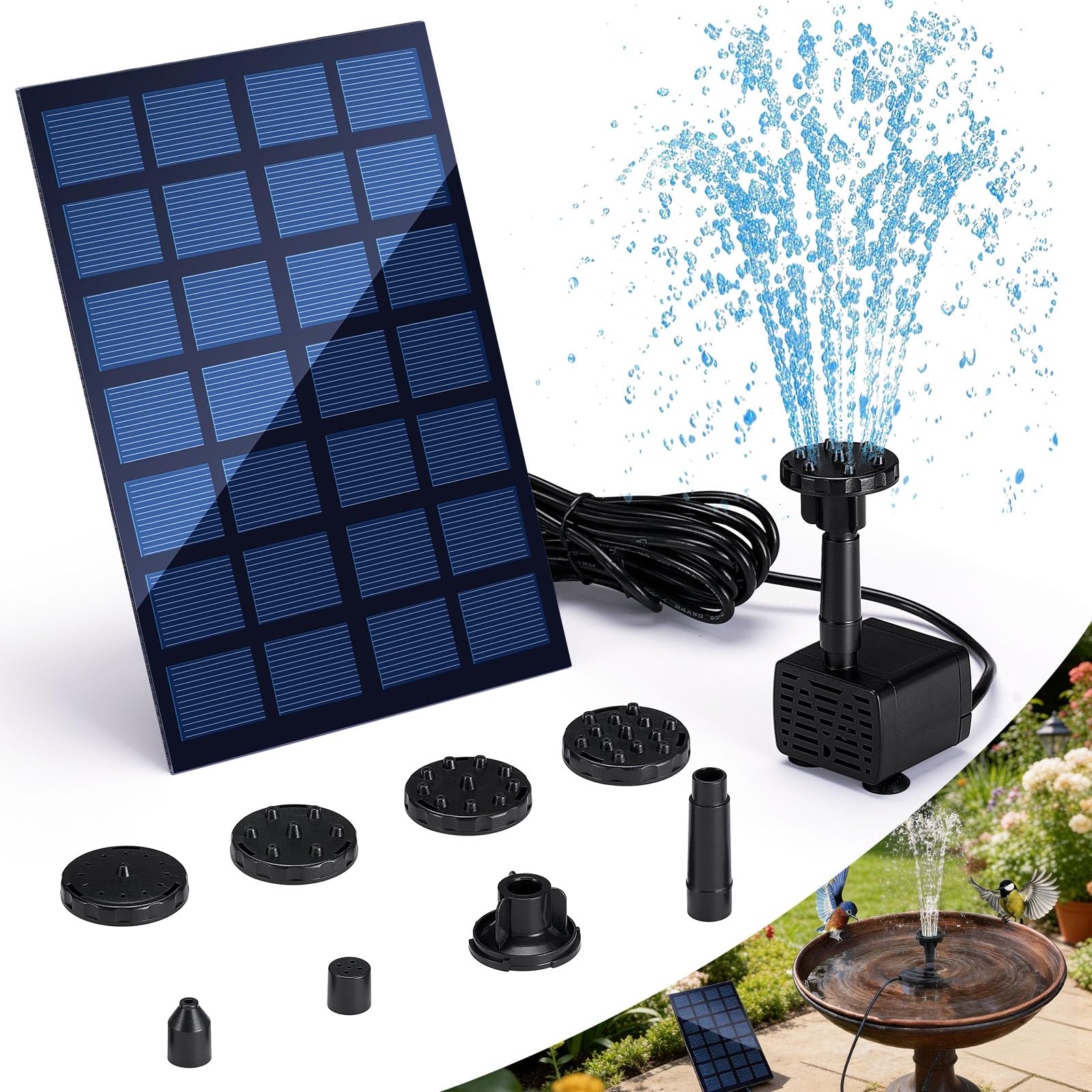 Fuente solar pequeña