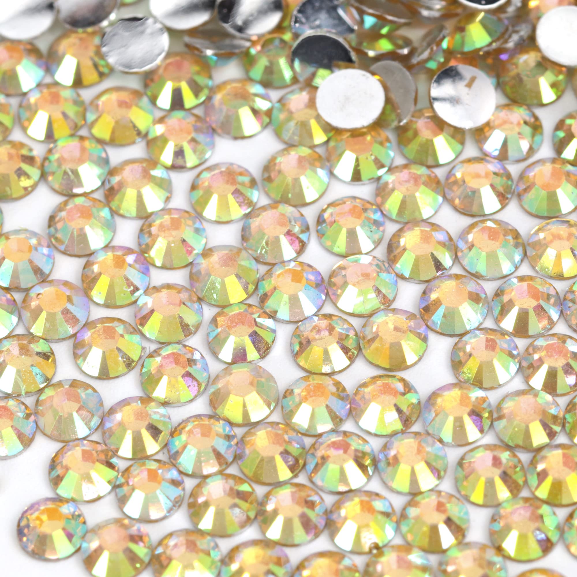 250pcs 6mm Flat Back Non-Stick Rhinestone Crystal Diamantes Nail Art & Craft Scrapbooking Embellishments 90 Available Colours (6mm, AB Clear #A13) — view 48