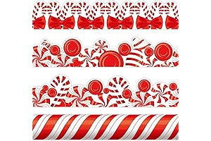 Striped Candy Cane Christmas Bulletin Board Border