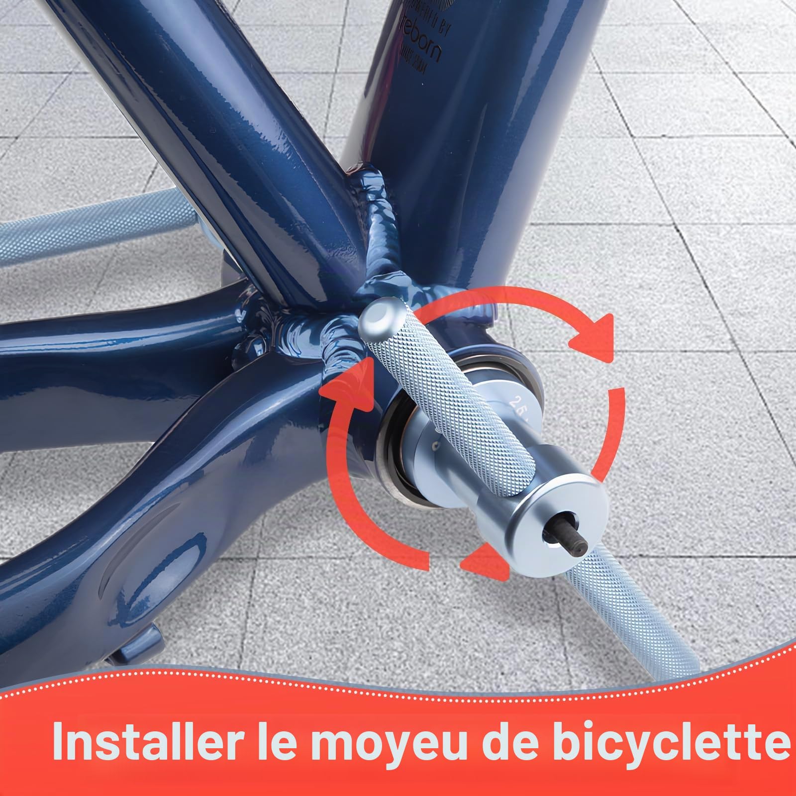 Kit De Presse À Roulement De Vélo,Ensembles D'Outils De Roulement De Vélo,avec Boîte De Rangement,en Alliage D'Aluminium,Extracteur Roulement pour Vélo