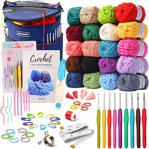 Kit de ganchillo para principiantes adultos y niños - Haz proyectos de amigurumi y kit de ganchillo - Kit de ganchillo para principiantes incluye