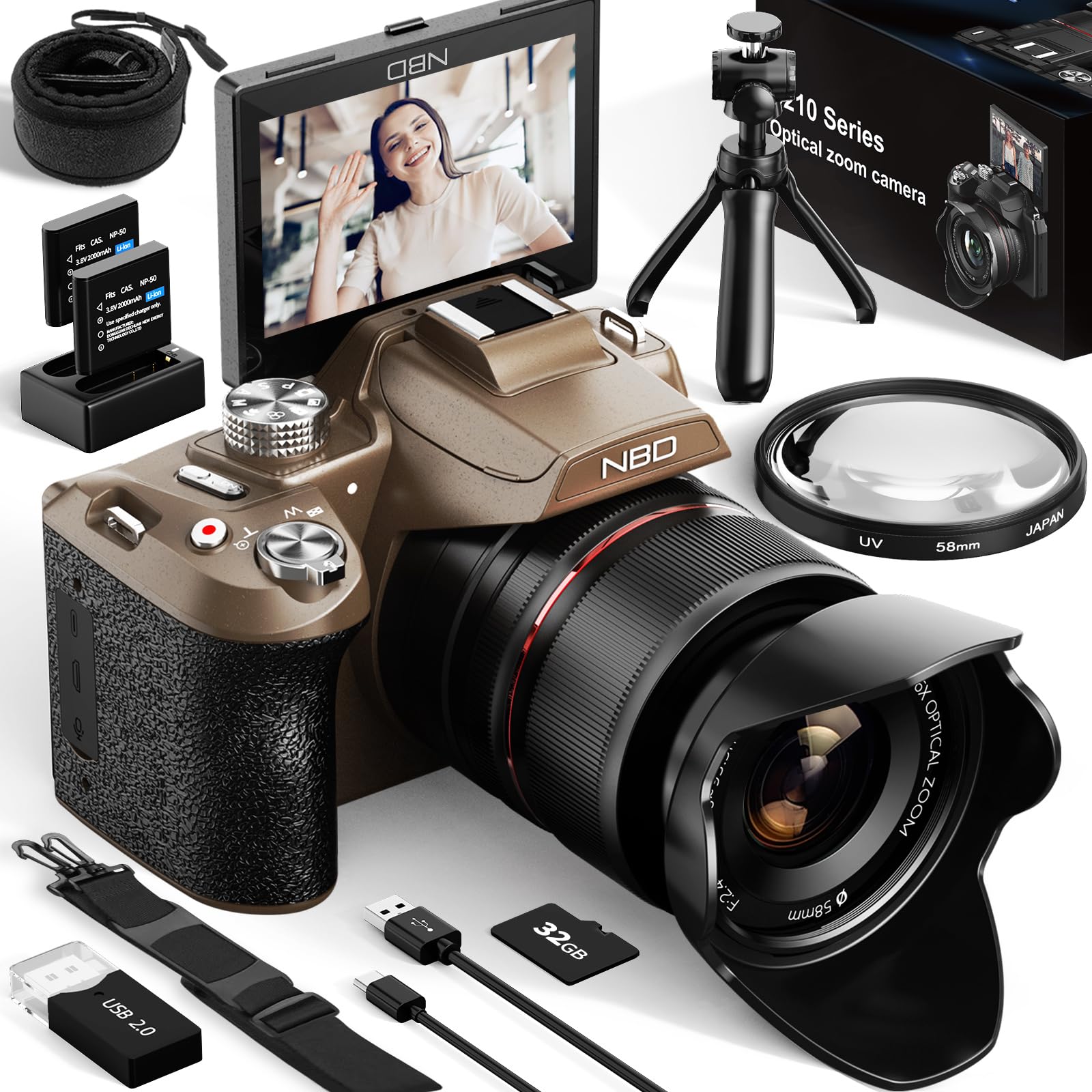 NBD 5K デジタルカメラ 64MP Amazon Canada: NBD 5K Digital Cameras for Photography Autofocus