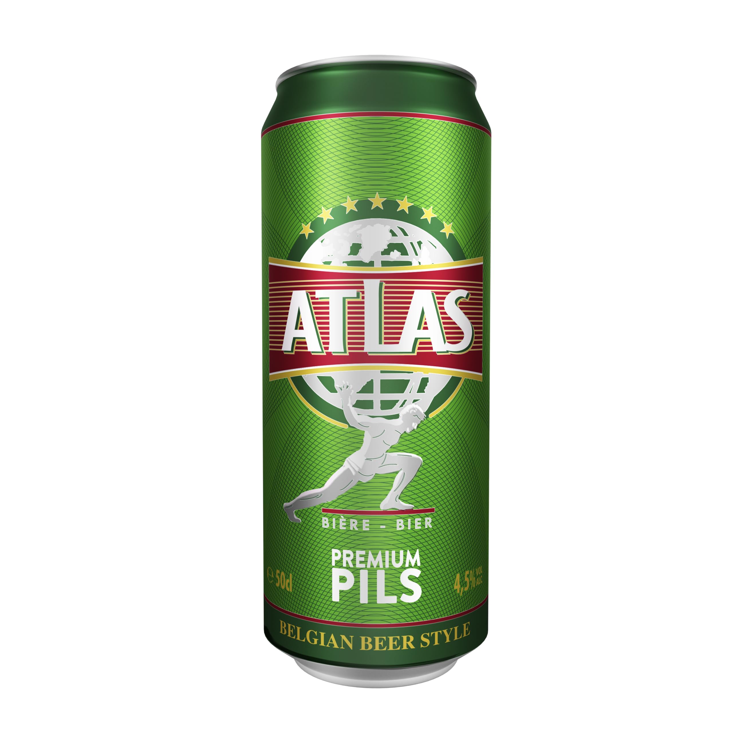 Atlas Pils Bière Blonde Pack 24 Canettes 50cl
