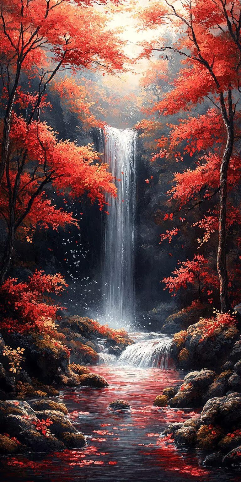 Dipingere con i Numeri Adulti CascateForeste, 100x200cm, k-343