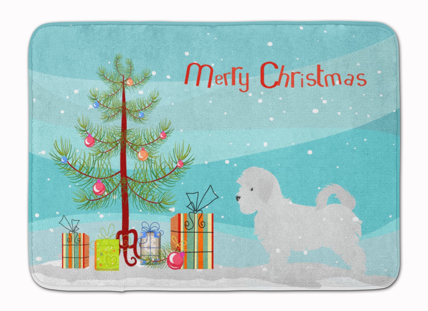 Caroline 's Treasures bb2954rug Malteser Frohe Weihnachten Baum Fußmatte, 48,3 x 68,6 cm Multicolor