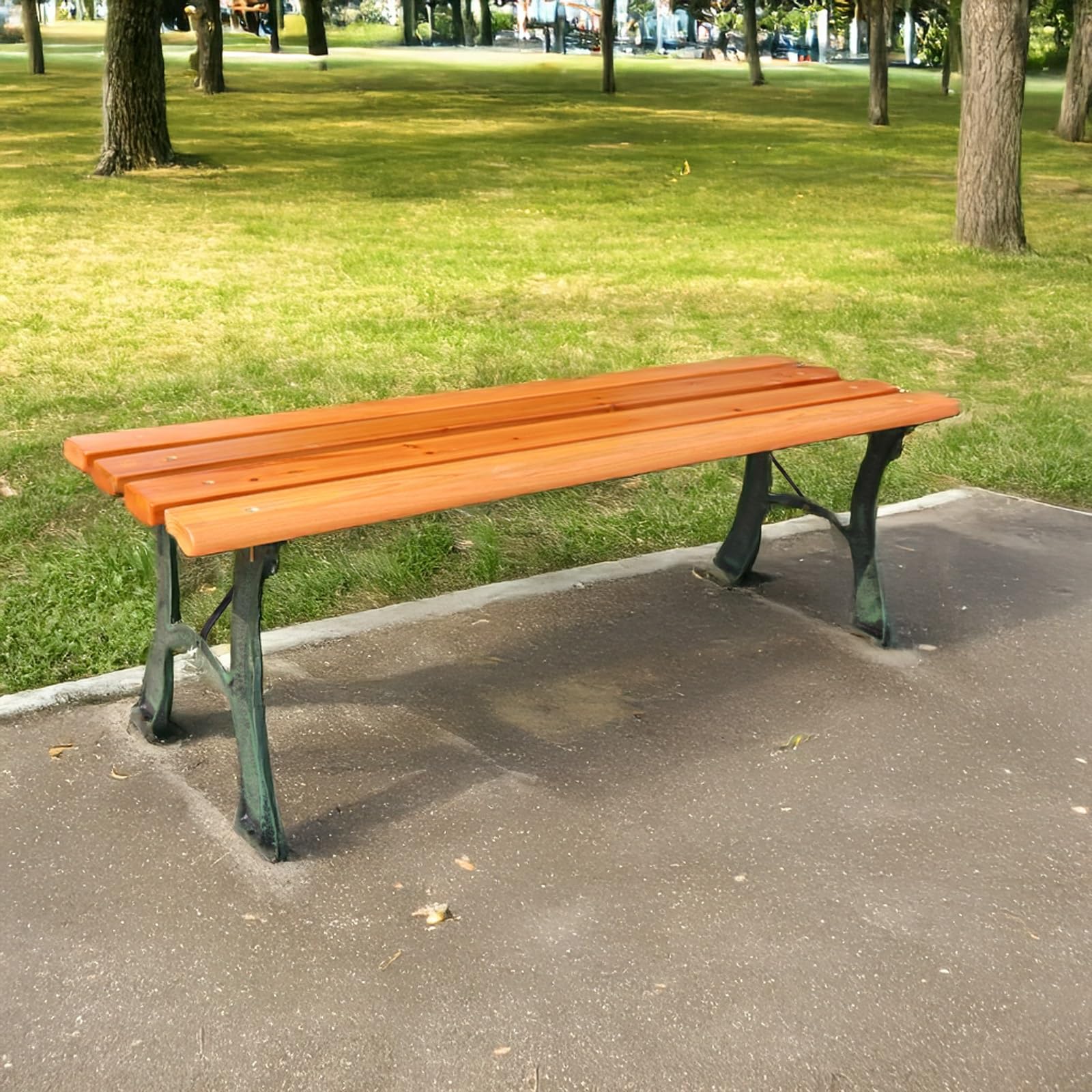 Banc de jardin résistant aux intempéries avec dossier