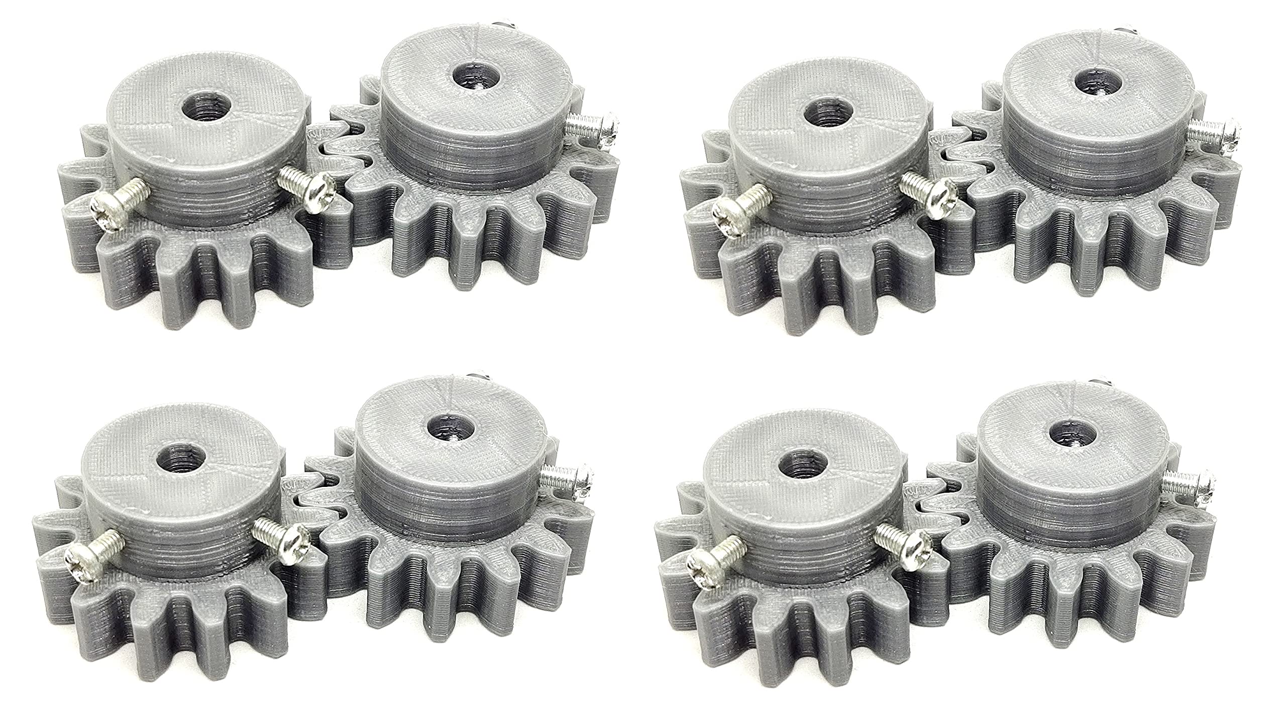 INVENTO 8pcs 3D Printed Plastic Spur Gear 14 Teeth, 40mm dia, 10mm Width, 6mm hole, 2.5M Module for DIY Projects-image-34