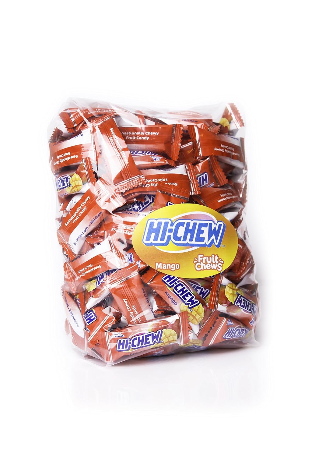 Hi Chew Candy - Bulk Flavored 25oz 130+ Individually Wrapped Morinaga Fruit Chews - Mango
