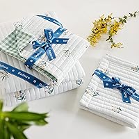 Vista 6 de Bedsure - Colcha floral tamaño Queen, ropa de cama reversible con estampado botánico de flores primaverales, colcha ligera, colcha de microfibra