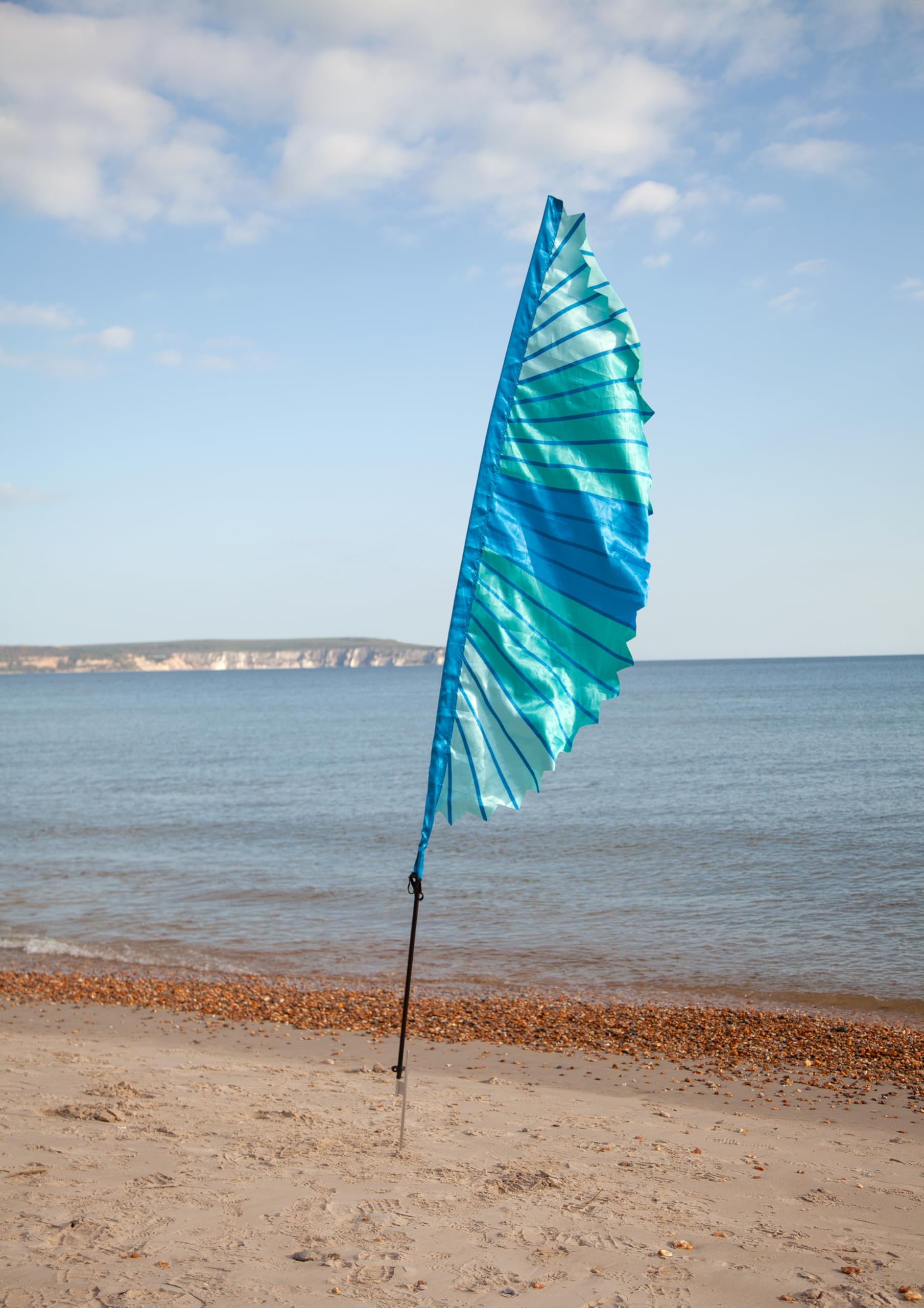 Festivology Half Moon Festival Flag and Pole Set - Ocean Dream
